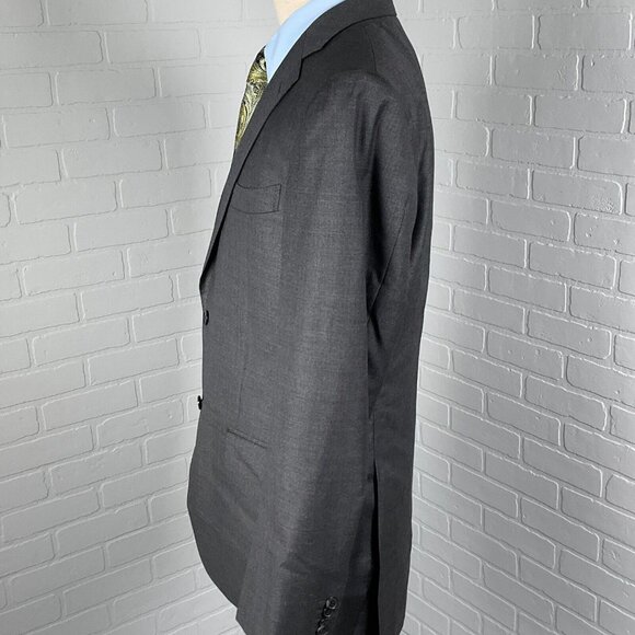 Suit Supply Vitale Barberis Canonico‎ Blazer Men 42L Gray Super 110s Wool Italy - Picture 3 of 14